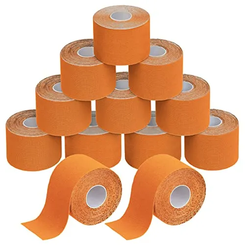 BB Sport Kinesiologie Tape Set - 12 Rollen in vielen Farben - Elastische und wasserfeste Tapes, 5 cm x 5 m, für hohen Tragekomfort. Inklusive E-Book mit Anwendungsbeispielen. Ideal für aktive Unterstützung!