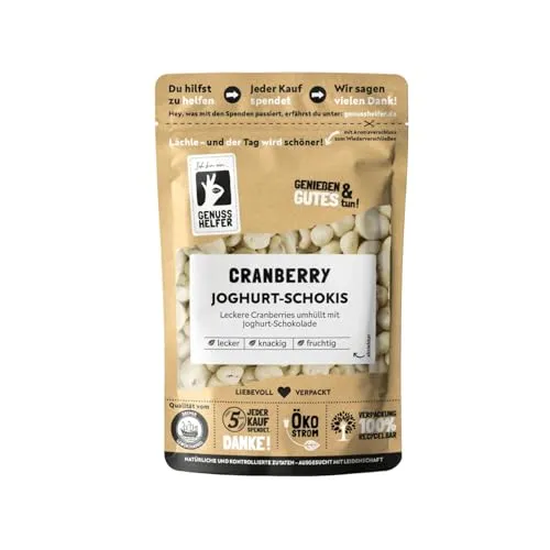 Bremer Gewürzhandel Cranberrie Joghurt Schokis, Cranberries in Joghurt-Schokolade, 150g