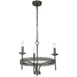 Kronleuchter Crown 3-flammig in silber von Elsteadlighting