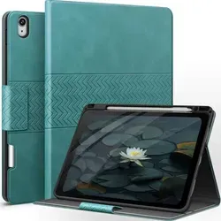 AUAUA iPad Air 11 Hülle 2024 mit Stifthalter - Schützende Hülle für iPad Air 5. und 4. Gen. mit praktischem Stifthalter. Ideal für den täglichen Gebrauch, robust und stylisch in grün.