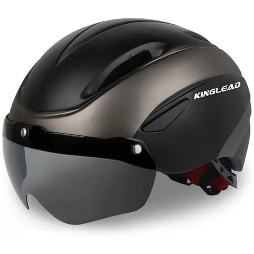 KINGLEAD Fahrradhelm mit abnehmbarem Visier – Ultraleicht und verstellbar für Damen und Herren
