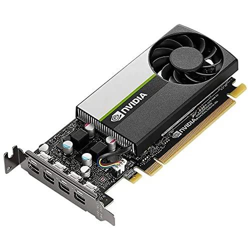 PNY Nvidia Quadro T1000 4GB Grafikkarte - Grafik-/Videokarten für CAD, Video und 3D mit 4GB GDDR6 Speicher und Multi-Monitor-Unterstützung für optimale Leistung in professionellen Anwendungen.