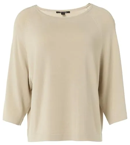 comma Strickpullover mit U-Boot-Ausschnitt - Eleganter Pullover für Damen mit 3/4-Ärmeln, ausgestellt und elastisch für optimalen Tragekomfort.