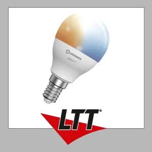 LEDVANCE Bluetooth SMART+ LED LampeMini bulb Tunable Weiß (ex 40W) 5W / 2700-6500K E14