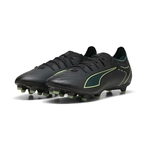 Puma Ultra 6 Match FG/AG Fußballschuhe Schwarz EU 44 1/2 - Fußballschuhe für Speed-Fanatiker, mit leichtem Mesh-Obermaterial und SPEEDSYSTEM-Außensohle für maximale Beschleunigung und multidirektionale Traktion auf Rasen und Kunstrasen.