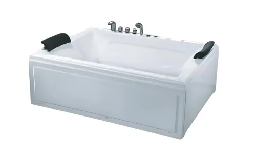Komfortwanne Luxuswanne 180x150 cm - Freistehend - Moderne Badewanne aus hochwertigem Acryl, freistehend und mit eleganter rechteckiger Form. Ideal für entspannende Stunden im Badezimmer. Maße: 180 x 150 x 65 cm.