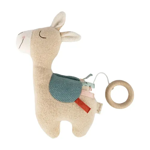 SIGIKID Spieluhr Lama 39919 - Niedliche Spieluhr mit Kindermelodie für sanftes Einschlafen, ideal für Babyschale oder Wiege. Hochwertiges Material, waschbar bei 30°C und mit austauschbarem Spielwerk für individuelle Melodien.