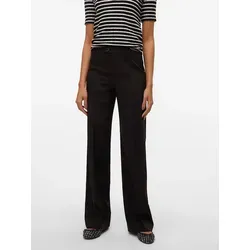VERO MODA VMTEXAS MW Straight Pant - Damen Anzughose - Modische Anzughose für Damen in Schwarz, aus pflegeleichtem Webmaterial mit 75% Polyester. Ideal für Alltag und Freizeit, bietet hohen Tragekomfort und eine normale Leibhöhe.