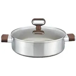 Cheffinger Servierpfanne 28 cm aus Edelstahl 18/10