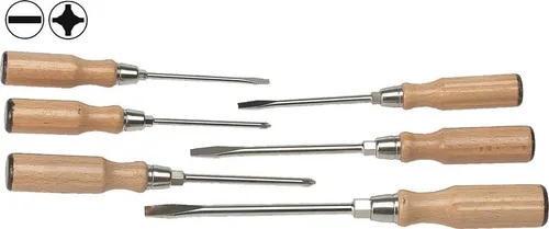 TRIUSO-Schraubendreher-Satz 6-teilig Schraubendreher Schraubenzieher Set