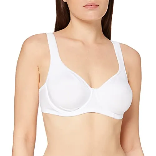 Sassa Damen BH Bügel doppelt vorgeformt 24804, Einfarbig, Gr. 75B, Weiß