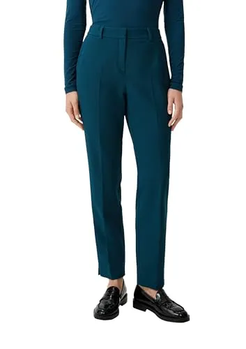comma Hose mit Bootcut Leg - Damen-Hosen mit mittelhohem Bund und seitlich geschlitztem Saum, hochwertig und elastisch, ideal für einen stilvollen Look.