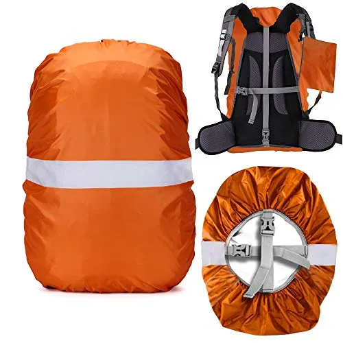 Cosowe Regenschutz für Rucksack Schulranzen, Wasserdichter Rucksack Regenhülle Cover Regenüberzug mit Reflektorstreifen Rutschfester Kreuzschnalle, Perfekt für Camping, Outdoor Aktivitäten