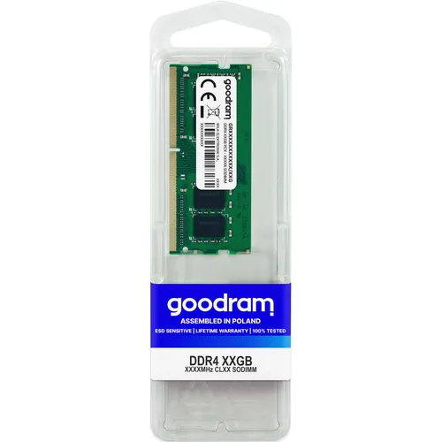 Goodram GR3200S464L22S/8G Speichermodul GB DDR4 (1 x 8GB, 3200 MHz, DDR4-RAM, SO-DIMM) (GR3200S464L22S/8G)