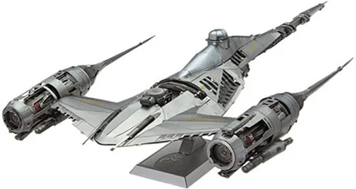 Metal Earth Premium Series STAR WARS The Mandalorean - N-1 Starfighter Modellbau aus Metall, detailliertes 3D-Puzzle für Star Wars Fans und Bastelenthusiasten