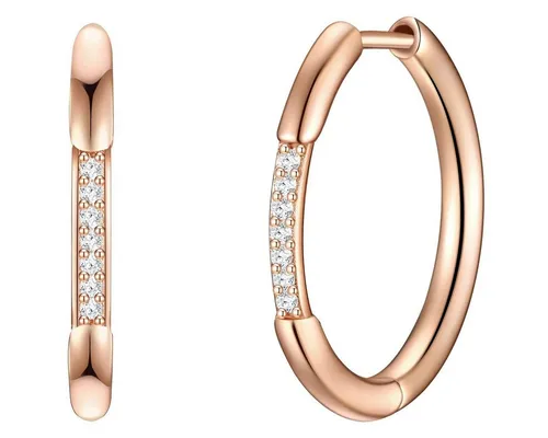 Glanzstücke München Creolen 50080294 aus 925er Silber - Elegante Creolen in Roségold, gefertigt aus hochwertigem 925er Silber. Perfekt für jeden Anlass und ein stilvolles Accessoire für dein Outfit.