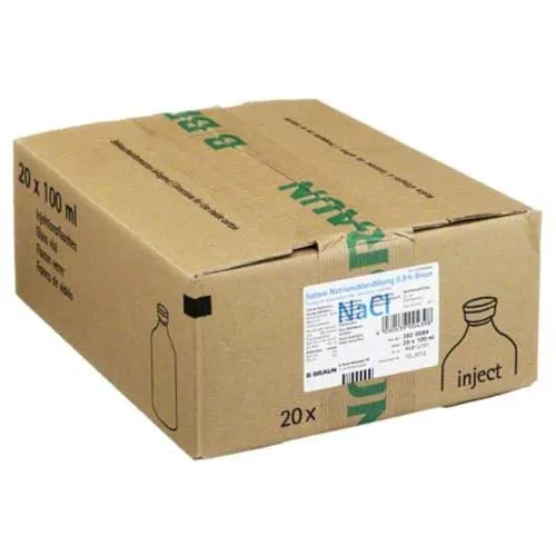 Kochsalzlösung 0,9% Injektionslösung 2000 ml - Isotone Kochsalz-Lösung 0,9% von Braun, ideal als Trägerlösung in Glasflaschen für medizinische Anwendungen.