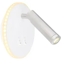 Verstellbare LED Wand Lampe weiß für Wohn- und Esszimmer