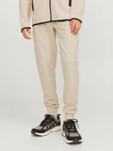 Jack & Jones Sweathose in Creme - Größe S für Herren - Herren Plussize Sweathose von Jack & Jones in Creme - Bequem mit elastischem Bund und praktischen Reißverschlusstaschen, ideal für lässige Freizeitlooks.