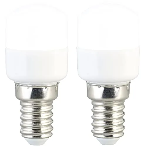 Luminea Kühlschrankbirne: 2er-Set LED-Kühlschranklampen, E14, T25, 150 lm, 2 W, tageslichtweiß (LED-Mais E14 kaltweiß, Mais tageslichtweiß, Einbaustrahler)