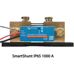 Victron Energy SmartShunt IP65 1000A - Bluetooth Batteriewächter - Batteriemonitor mit wasserdichtem Design, der Ladezustand in % anzeigt und über Bluetooth mit Ihrem Handy verbunden werden kann - ideal für effiziente Batterieverwaltung.
