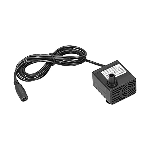 Tauchpumpe, 5W DC6V-12V 500L/H Elektrische Mini-Brushless-Wasserpumpe, Geräuscharm, IP68 Wasserdicht, für Aquarium, Aquarien, Springbrunnen Usw.