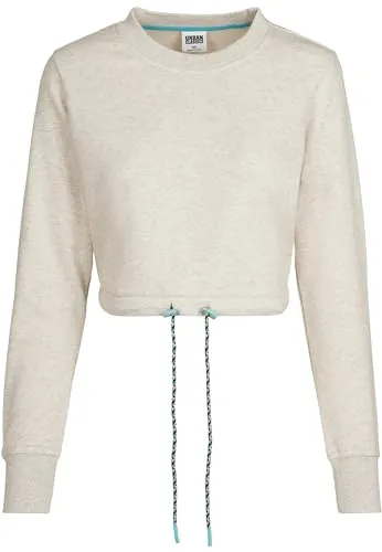 Urban Classics Ladies Oversized Cropped Crewneck lightgrey XL