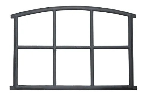 Aubaho Dekoobjekt Stallfenster - Antik-Stil Fenster aus Eisen - Fliegengitter im Antik-Stil, aus robustem Eisen, perfekt für nostalgische Wohnakzente und rustikale Einrichtungen.
