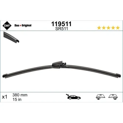 SWF Wischblatt DAS ORIGINAL REAR 119511