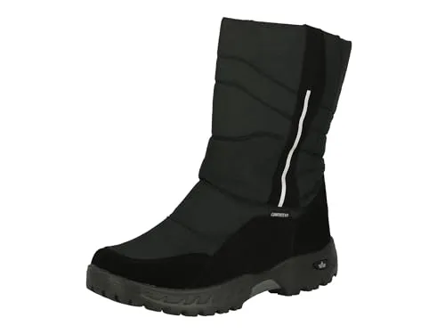 Lico ICE MOUNT Herren Schneestiefel, Schwarz, 44 EU - Wanderschuhe für winterliche Outdoor Aktivitäten, wasserdicht mit Comfortex Membran, rutschfeste Gummisohle und reflektierendes Design für Sicherheit bei jedem Wetter.