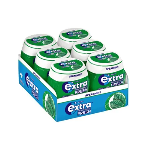 Wrigley's Extra Professional Spearmint zuckerfrei 12er Pack - Sonstige Süßigkeiten: Praktische Großpackung mit 50 Stück für frischen Atem überall und jederzeit, ideal für unterwegs!