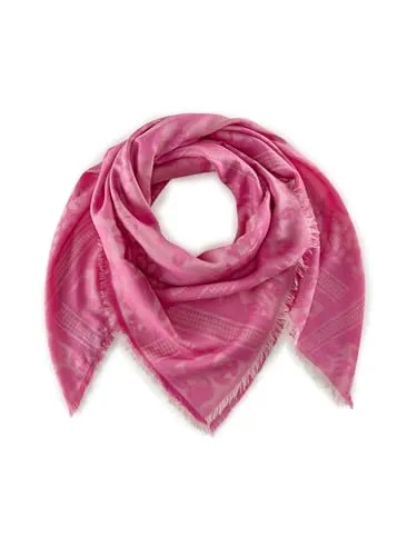 CODELLO Edles Peanuts Tuch aus Modal und Baumwolle - Halstuch für Damen, 140 x 140 cm, softweich mit feinem Glanz für einen eleganten Look.