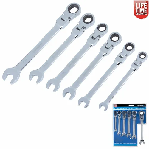 Klapp Flexibel Ratsche Schraubenschlüssel Satz 8mm 10mm 12mm 13mm 14mm & 17 MM