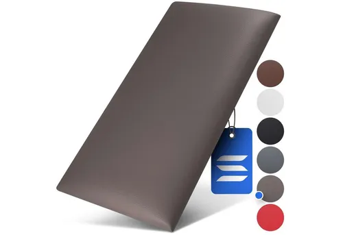 softwalls Kopfteil Wandkissen Kunstleder - Kopfteil Bett Wandpaneel, Mokka - 60x30, (1 St., 5 (sehr gut), Schalldämmend