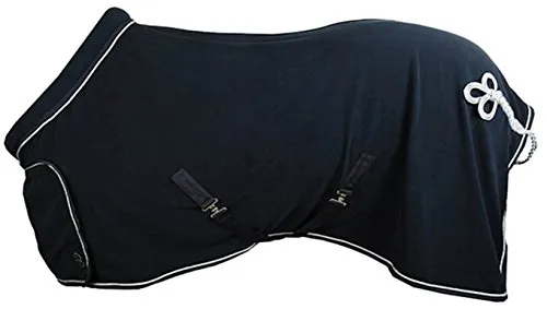 HKM Pferde-Abschwitzdecke mit Kragen, blau, 125 cm - Reit- & Pferdebedarf, hochwertige Abschwitzdecke mit Kragen für optimalen Schutz und Komfort nach dem Reiten.