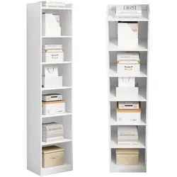 Weißes Stehendes Bücherregal im Skandinavischen Stil