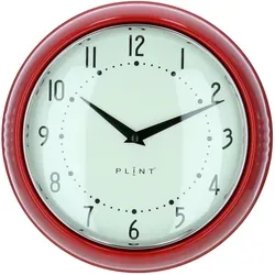 PLINT Retro Wanduhr in rot von PLINT A/S
