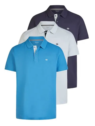 TOM TAILOR Poloshirt Herren Kurzarm 3er Set von Tom Tailor
