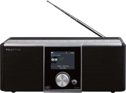 Telestar DIRA S 20i Stereo-Internetradio DAB+ / FM, Schwarz / Silber
