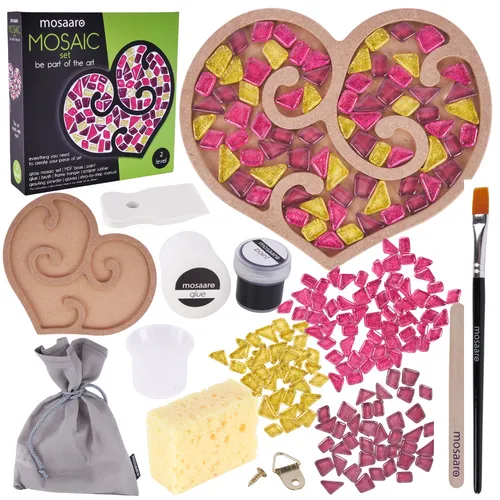 Kreativ-Set Herz-Mosaik zum Aufhängen Mega-Accessoires MA2005
