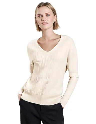 STREET ONE Damen A303041 Kuscheliger V-Neck Pullover - Pullover für Damen mit V-Ausschnitt, aus einem soften Viskosemix für höchsten Tragekomfort und stylischen Look.
