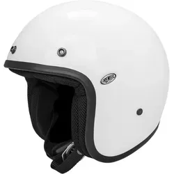 Premier Vintage Classic U8 Jethelm, schwarz-weiss, Größe S - Motorradhelm mit Tri-Composite-Mix für optimalen Schutz, atmungsaktivem Innenfutter und integrierter Sonnenblende – ideal für stilbewusste Biker.