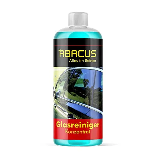 ABACUS® Glasreiniger Konzentrat, Glas Reinigungs-Mittel, Scheiben-Reiniger, Reinigungsspray, Glas Reinigung – für Glas, Auto-Scheiben, Spiegel & Fenster – Glasreiniger Konzentrat 1000 ml (2285)