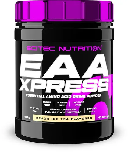 Scitec Nutrition EAA Xpress Erdbeere-Wassermelone, 400 g - Protein Shakes & Muskelaufbau, enthält essentielle Aminosäuren für optimalen Muskelaufbau und Regeneration, erfrischender Geschmack von Erdbeere und Wassermelone.