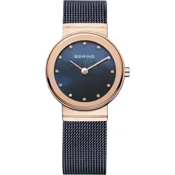 BERING Damen Analog Quarz Classic Collection Armbanduhr - Armbanduhren mit elegantem Edelstahl Armband, zeitloses Design für jeden Anlass und präzise Quarz-Uhrwerk für verlässliche Zeitmessung.