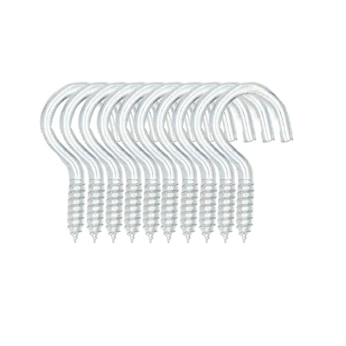 Schraubhaken Rundhaken Hakenschraube Halbrund Deckenhaken Haken Verzinkt Set