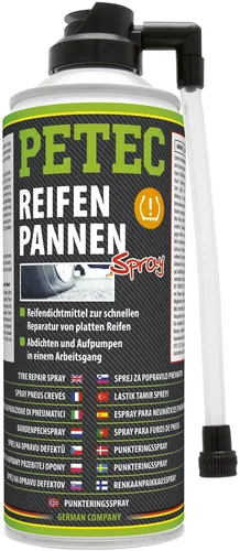 Petec Reifenreparatur-Spray Reifenpannenspray PKW Reifenpilot 70580