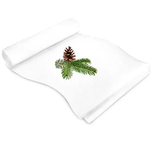 com-four® Schneematte für Weihnachtsdekoration 250 cm lang in weiß von COM-FOUR