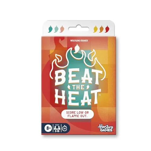 Beat The Heat Spiel, Familien-Party-Kartenspiel für Kinder und Erwachsene, ab 8 Jahren, 2 bis 10 Spieler, 20 Minuten, leicht zu erlernende Strategie-Kartenspiele für Gruppen