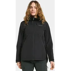 Didriksons Tilde 4 Damen Outdoorjacke - Schwarz - S - Funktionsjacke für Damen, wasserdicht und atmungsaktiv, ideal für Outdoor-Aktivitäten bei jedem Wetter.